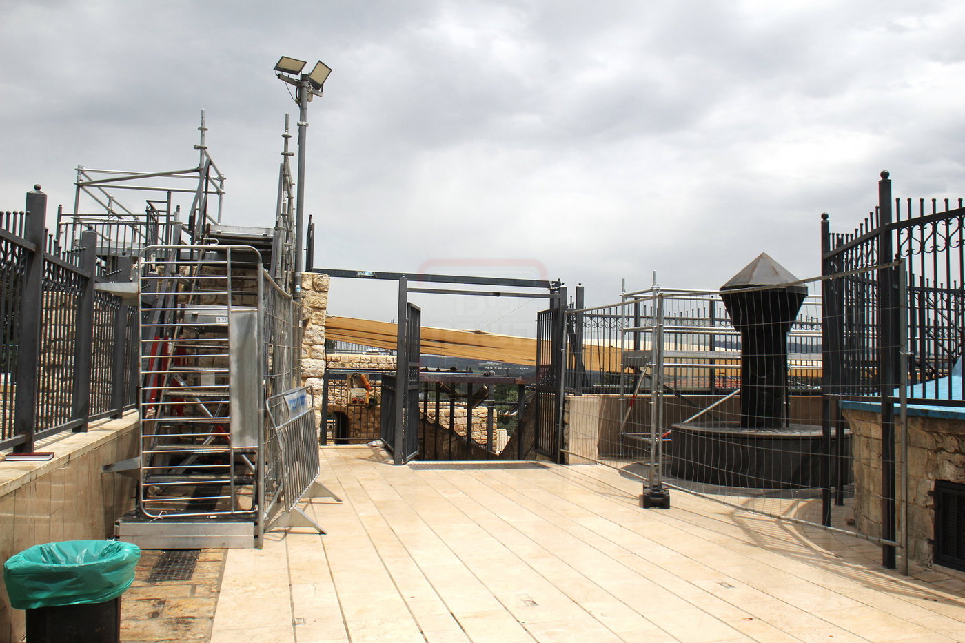 הפסקת העבודות במירון