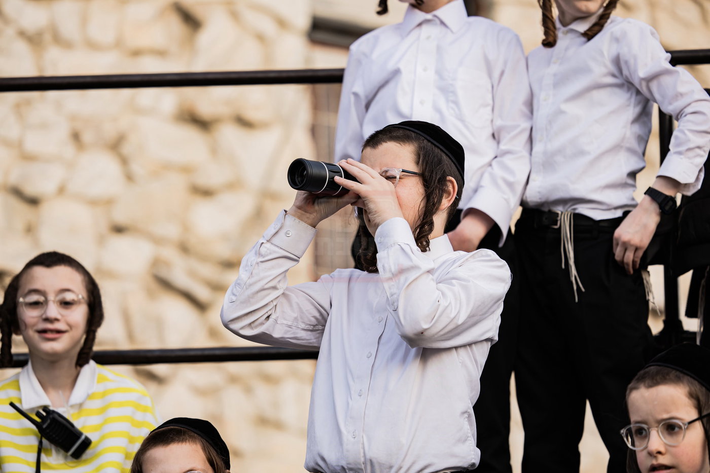 מעמד ההדלקה בחצה"ק סאטמר