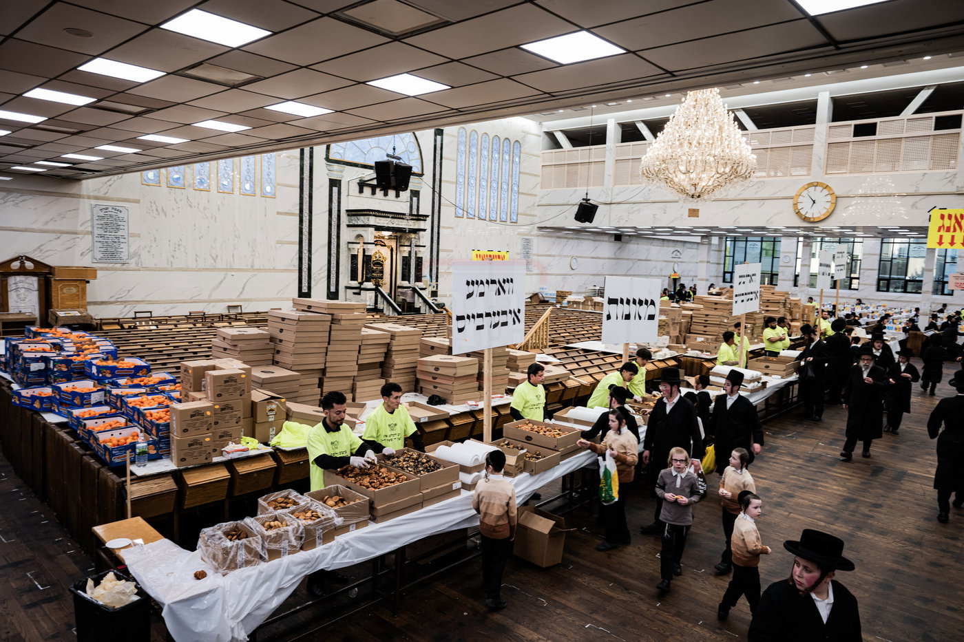 מעמד ההדלקה בחצה"ק סאטמר