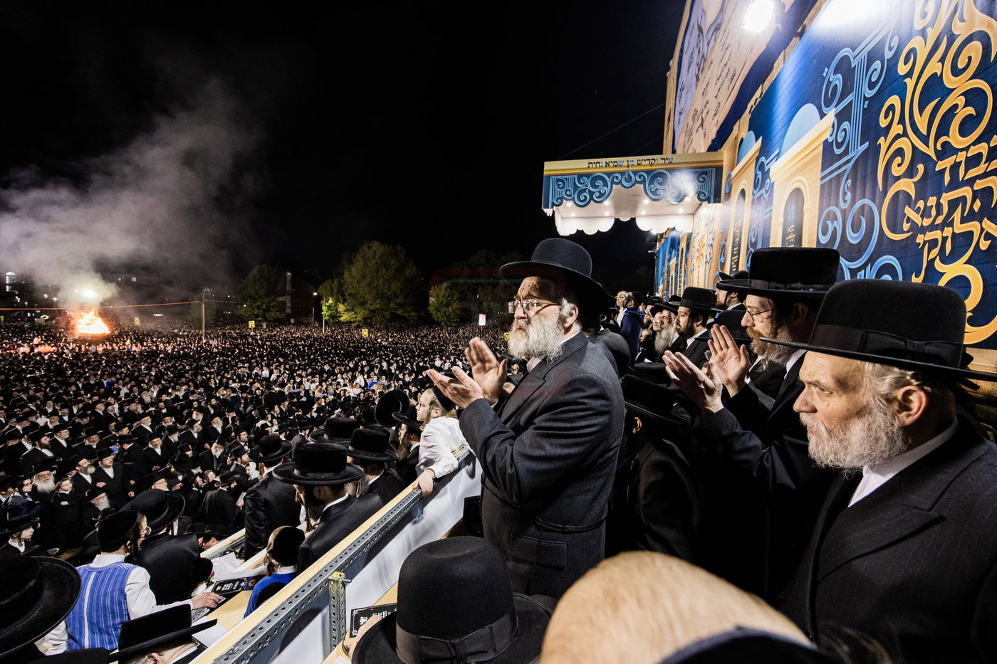 מעמד ההדלקה בחצה"ק סאטמר