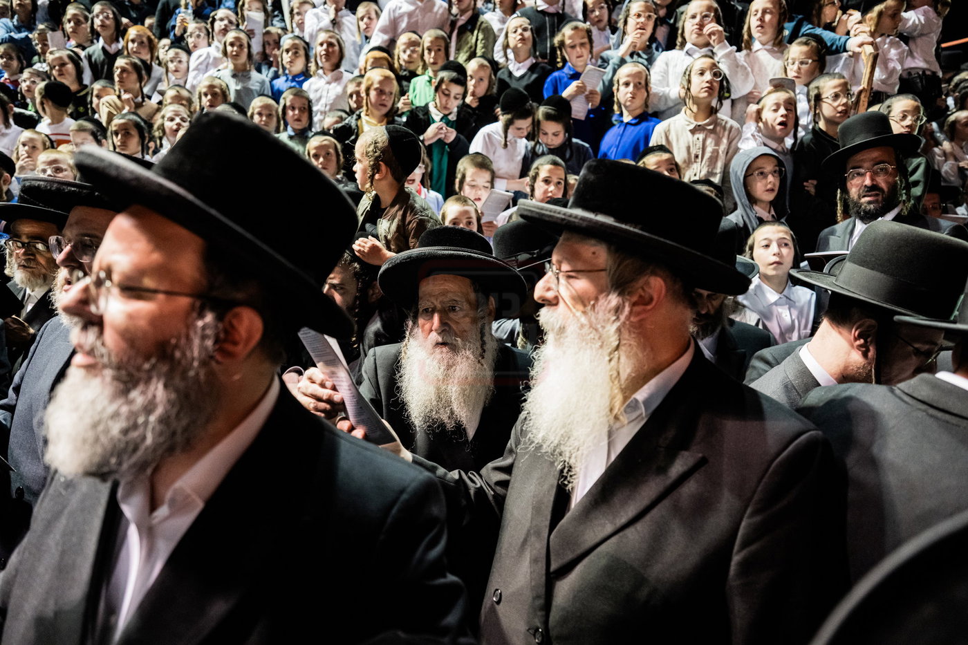 מעמד ההדלקה בחצה"ק סאטמר