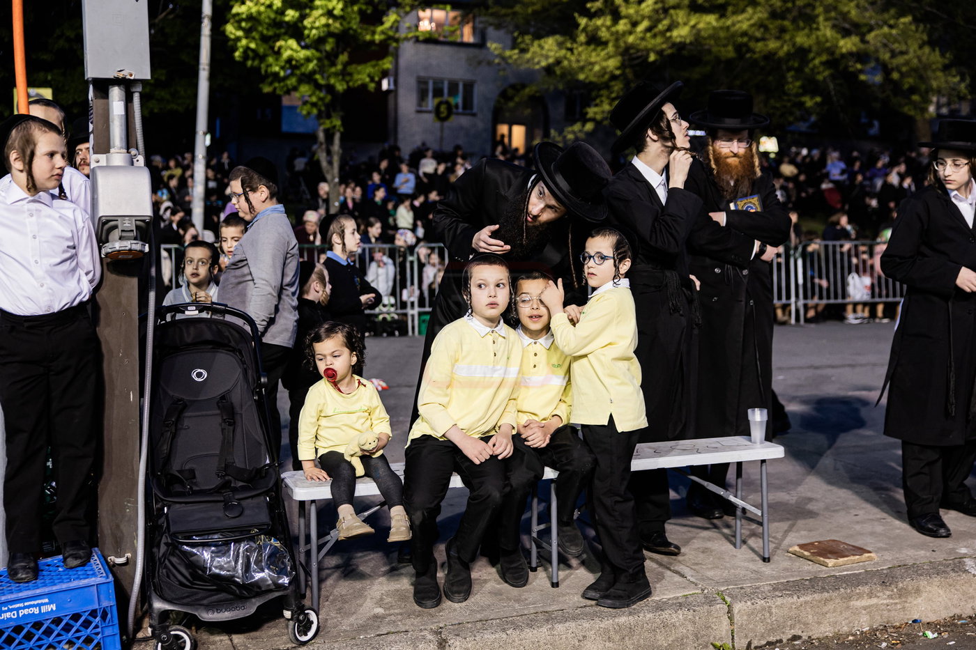 מעמד ההדלקה בחצה"ק סאטמר