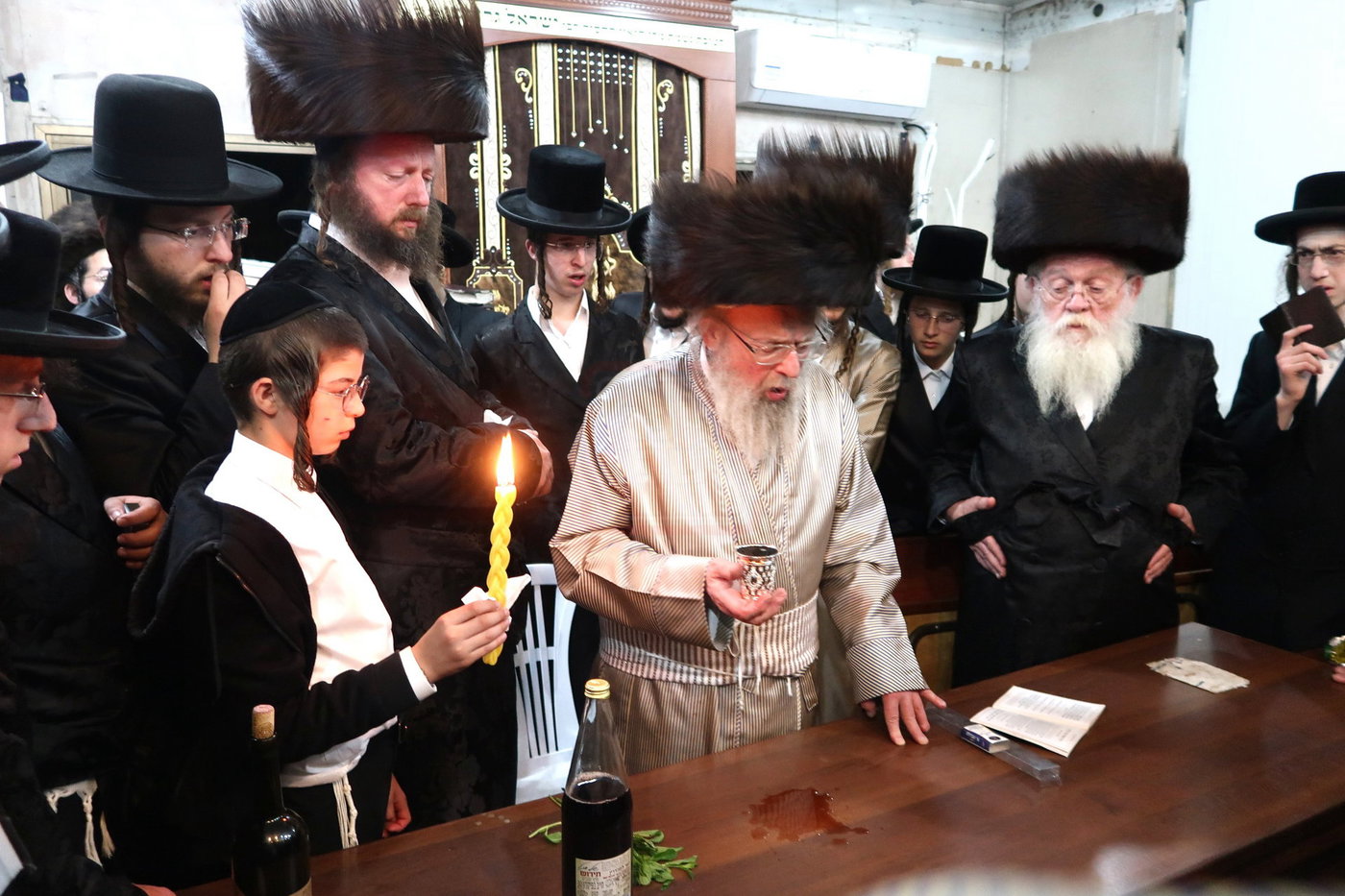 האדמו"ר מפינסק קרלין בשבת מירון