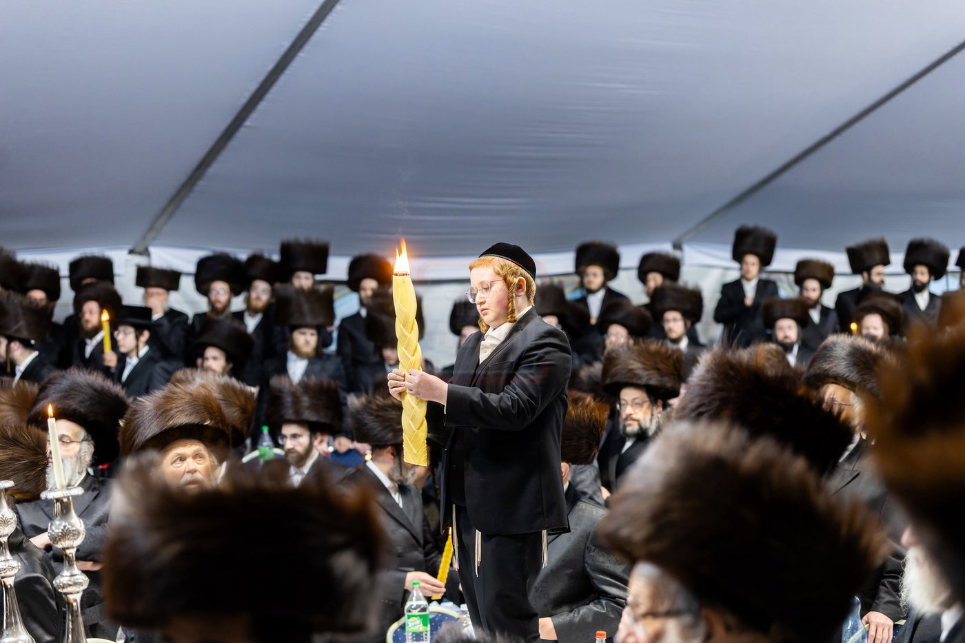 האדמו"ר מסאטמר בסעודה שלישית והבדלה בקראקא