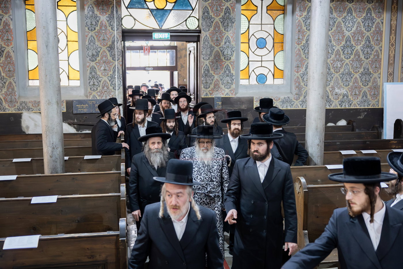 האדמו"ר מסאטמר בתפילה באוהל