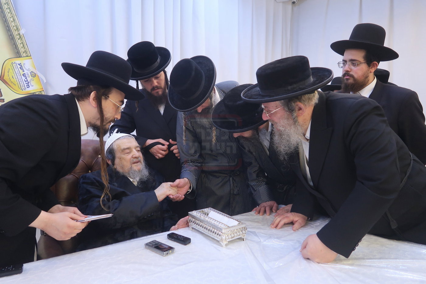 המעמד במעונו של הגרי"מ שכטר