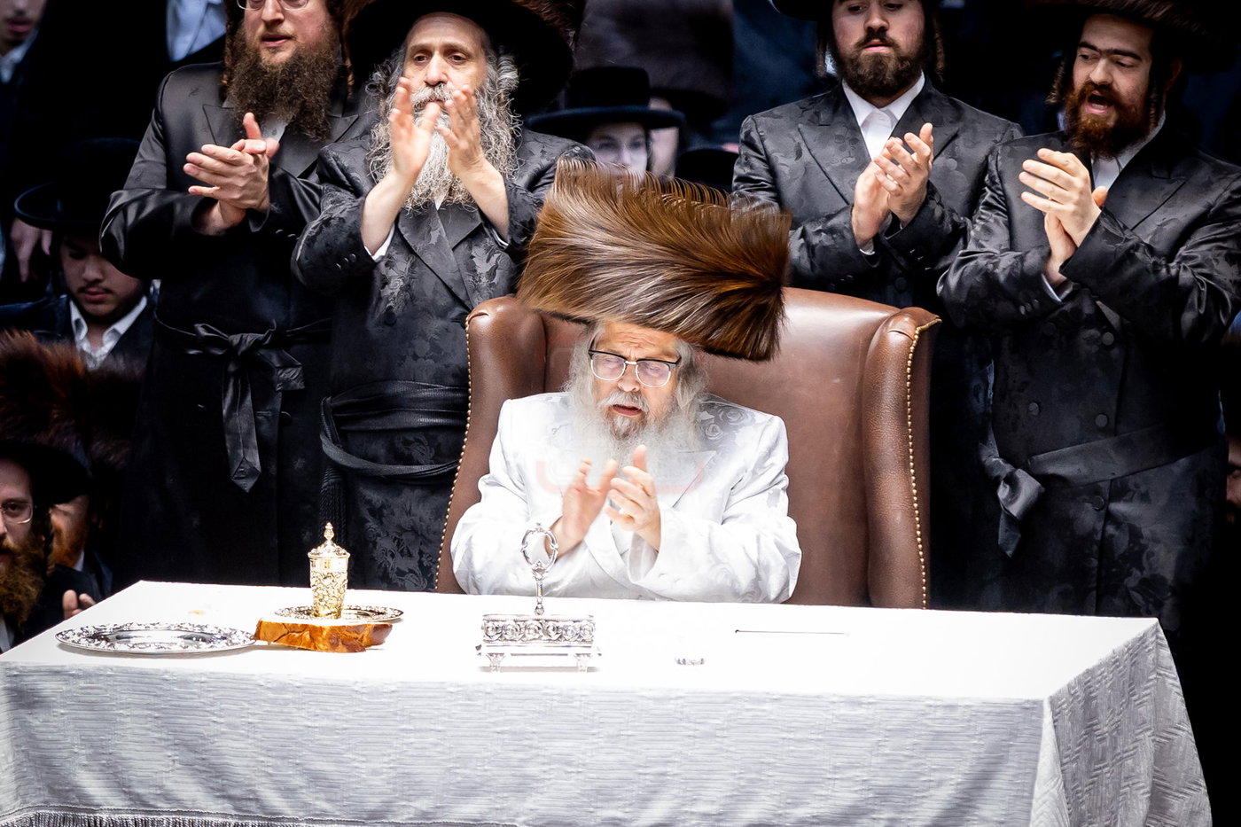 נעילת החג שבועות בחצר הקודש סאטמר