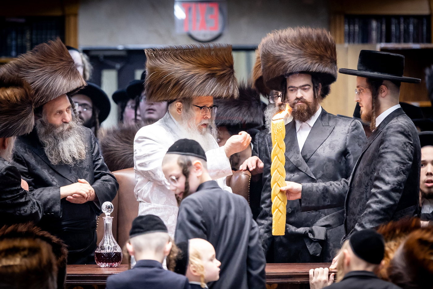 נעילת החג שבועות בחצר הקודש סאטמר