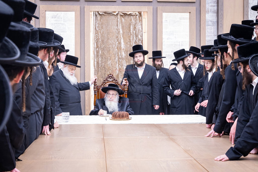 האדמו"ר מצאנז קלויזנבורג במצוות שילוח הקן