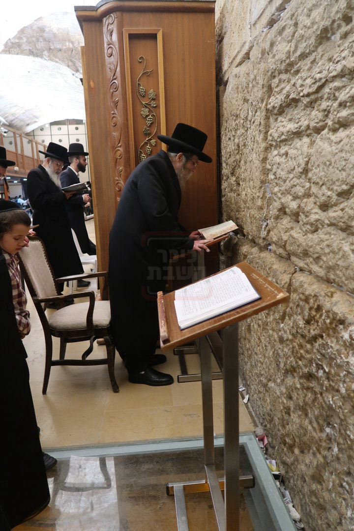 האדמו"ר מערלוי בכותל