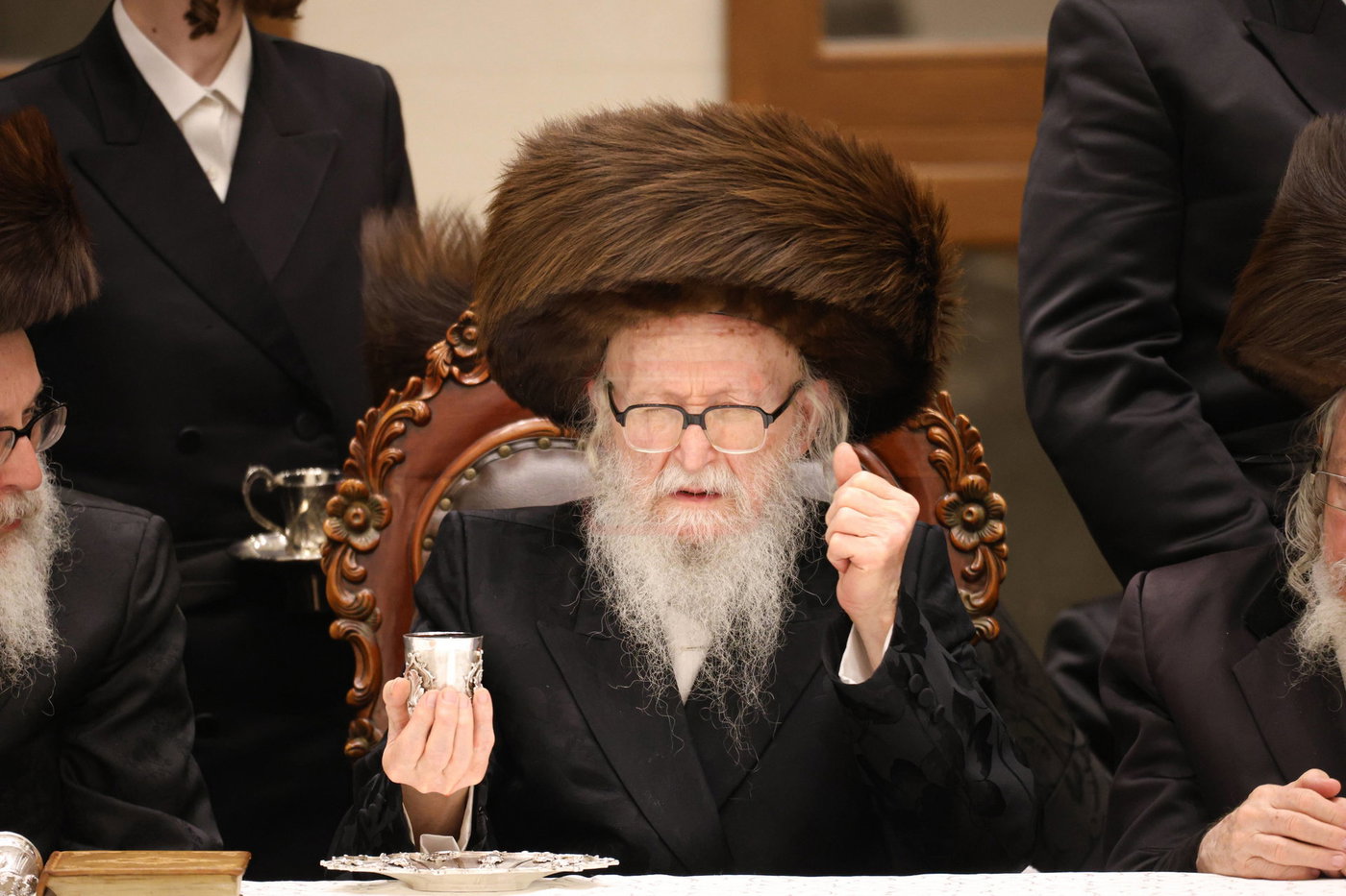 האדמו"ר מסערדאהעלי במוצ"ש בירושלים