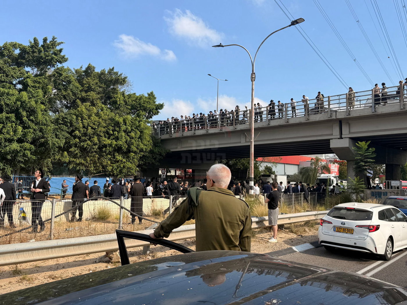 מראות מההפגנות בכביש 4