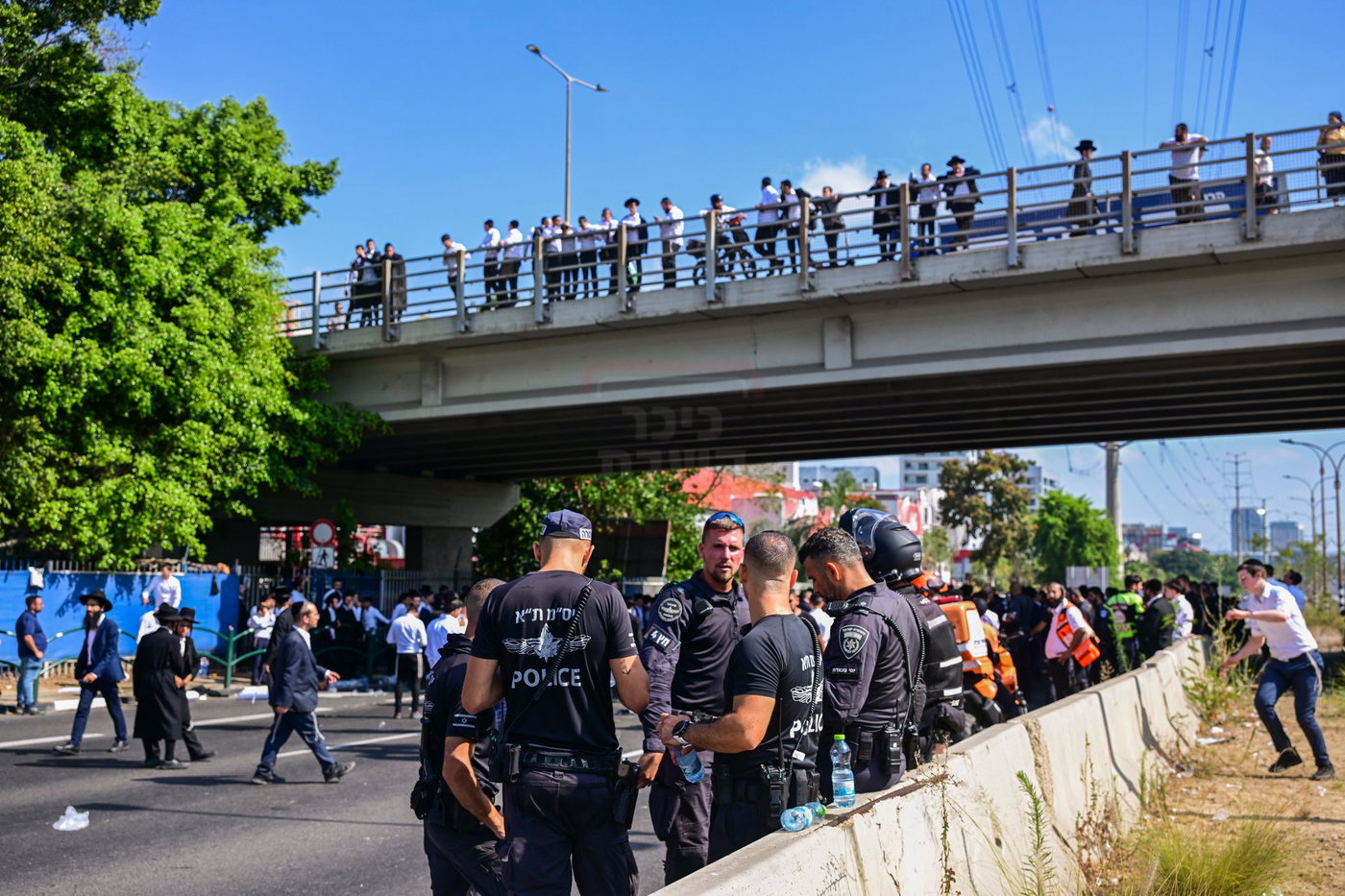 ההפגנה בכביש 4, סמוך לבני ברק