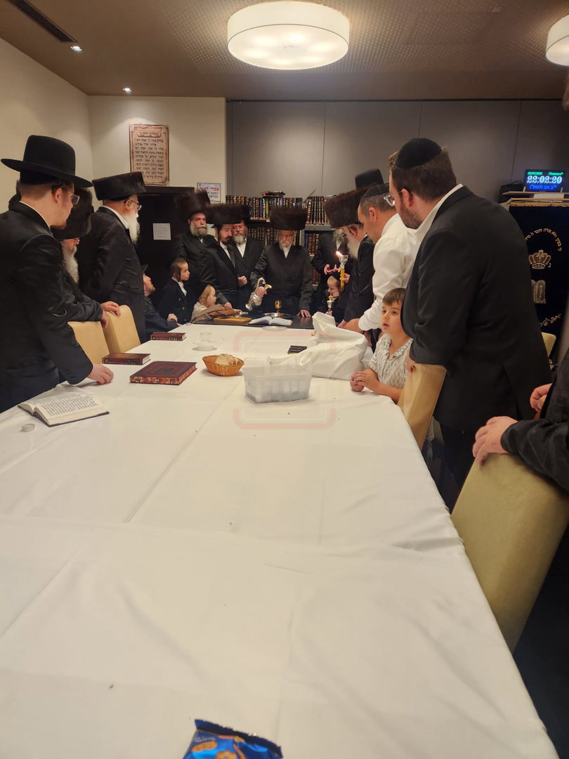 האדמו"ר מסערט ויז'ניץ בהבדלה באוסטריה