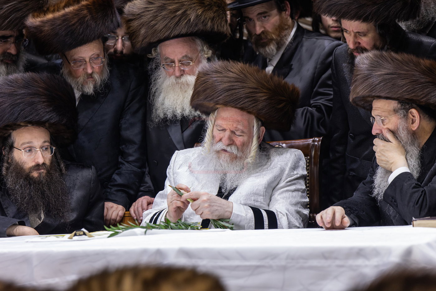 הושענא רבה בחצה"ק באבוב