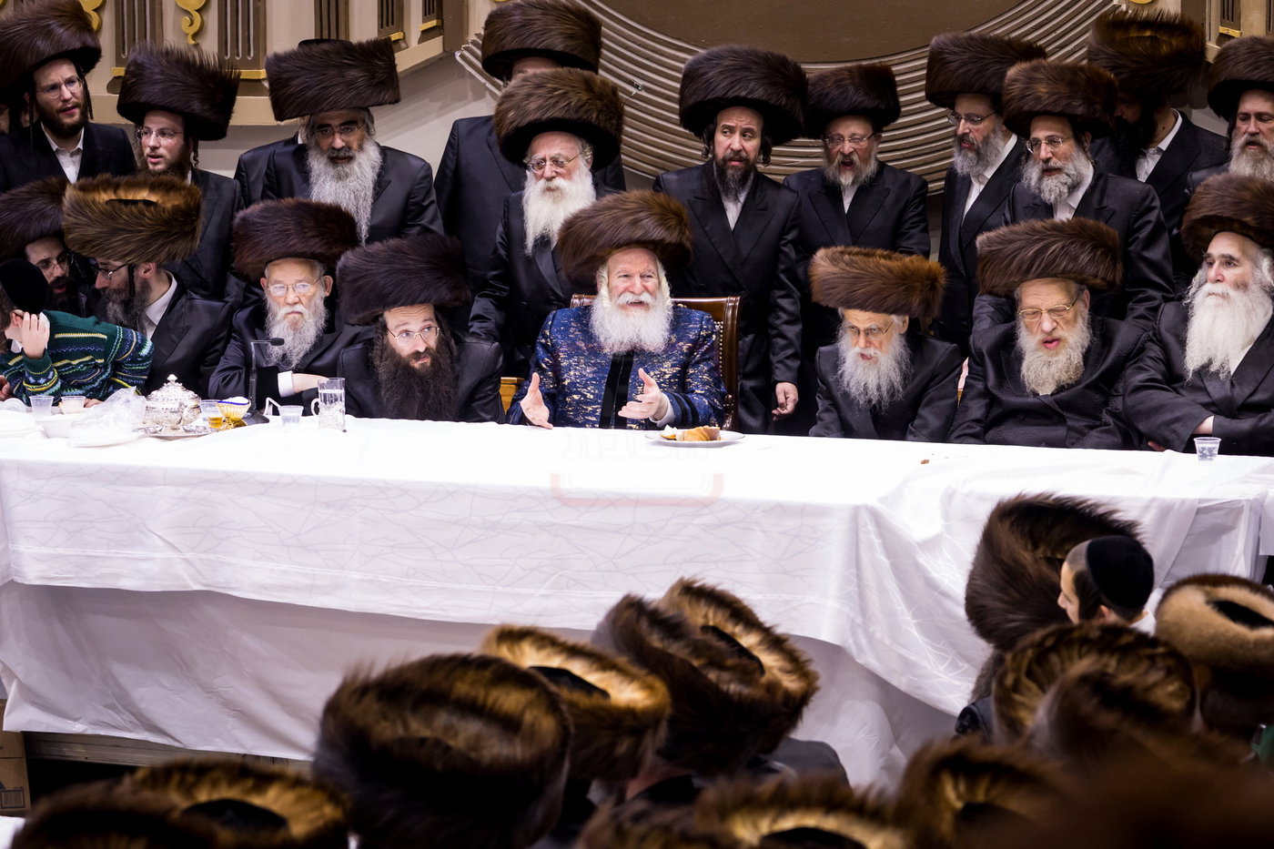 סוכות בחצה"ק באבוב