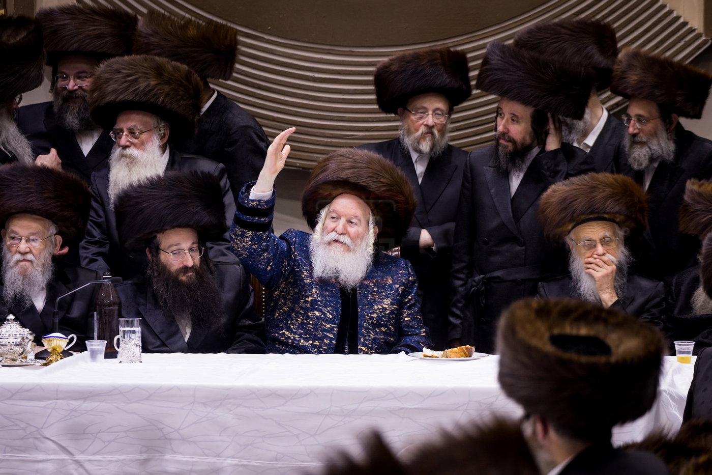סוכות בחצה"ק באבוב