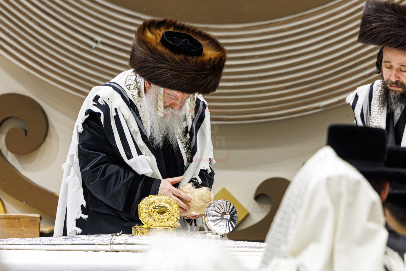 האדמו"ר מבאבוב בנענועים בחג הסוכות