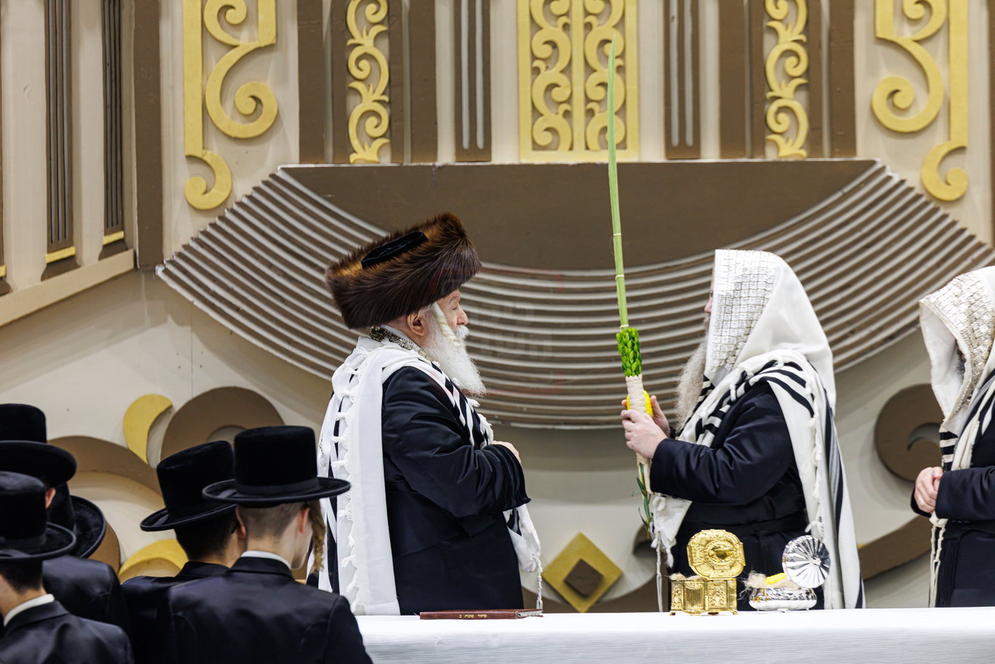 האדמו"ר מבאבוב בנענועים בחג הסוכות