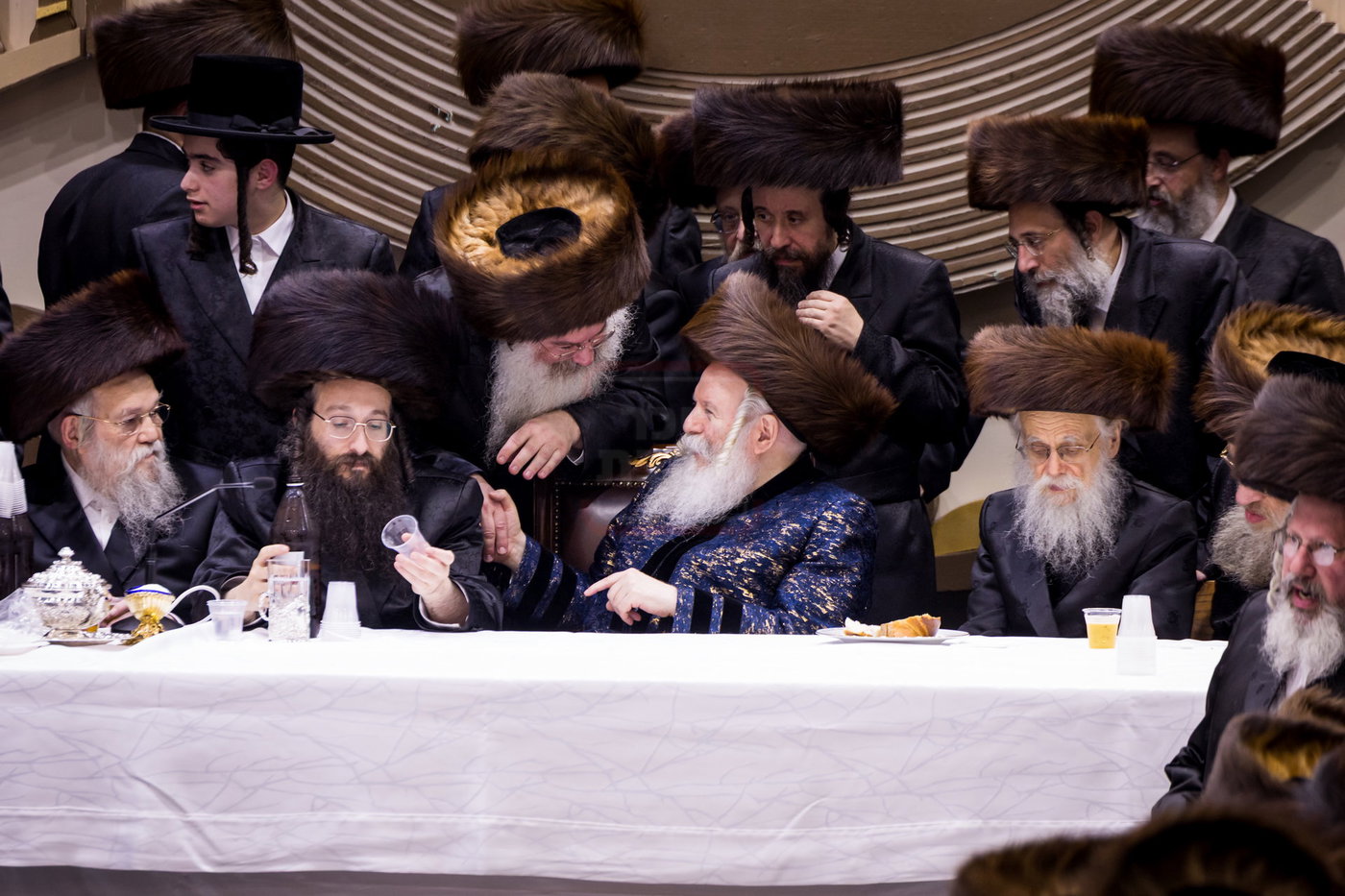 סוכות בחצה"ק באבוב