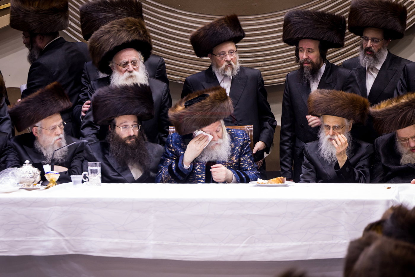סוכות בחצה"ק באבוב