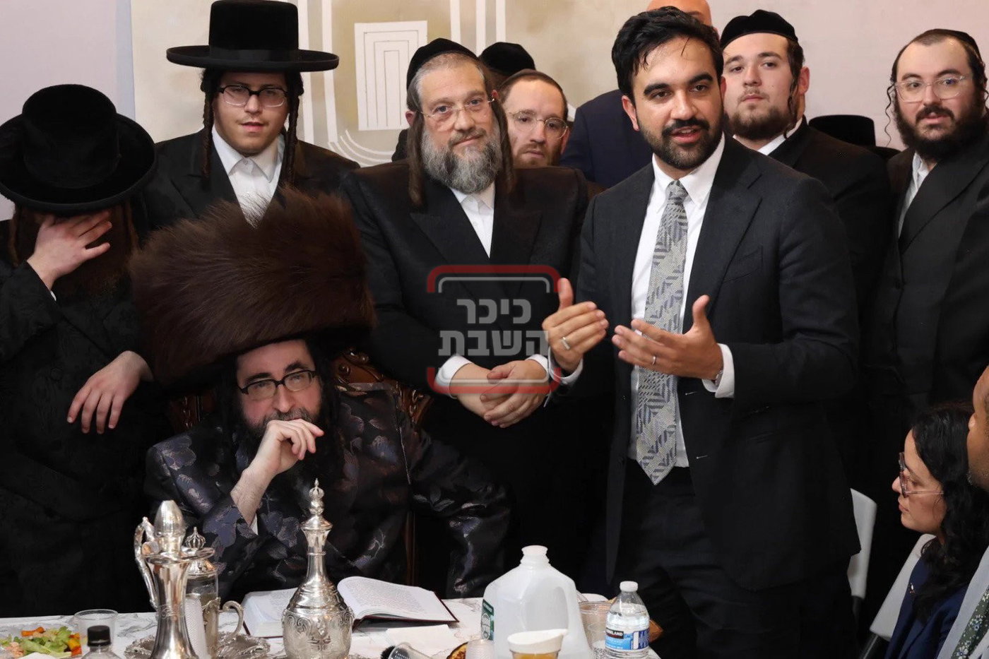 זוהרן ממדאני בביקור אצל הרב שלום לנדא